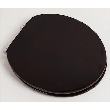 Plumbing Technologies Plumbing Technologies 5F1R3-16CH Contemporary Design Full Cover Solid Oak Wood Round Front Toilet Seat; Classic Mahogany 5F1R3-16CH